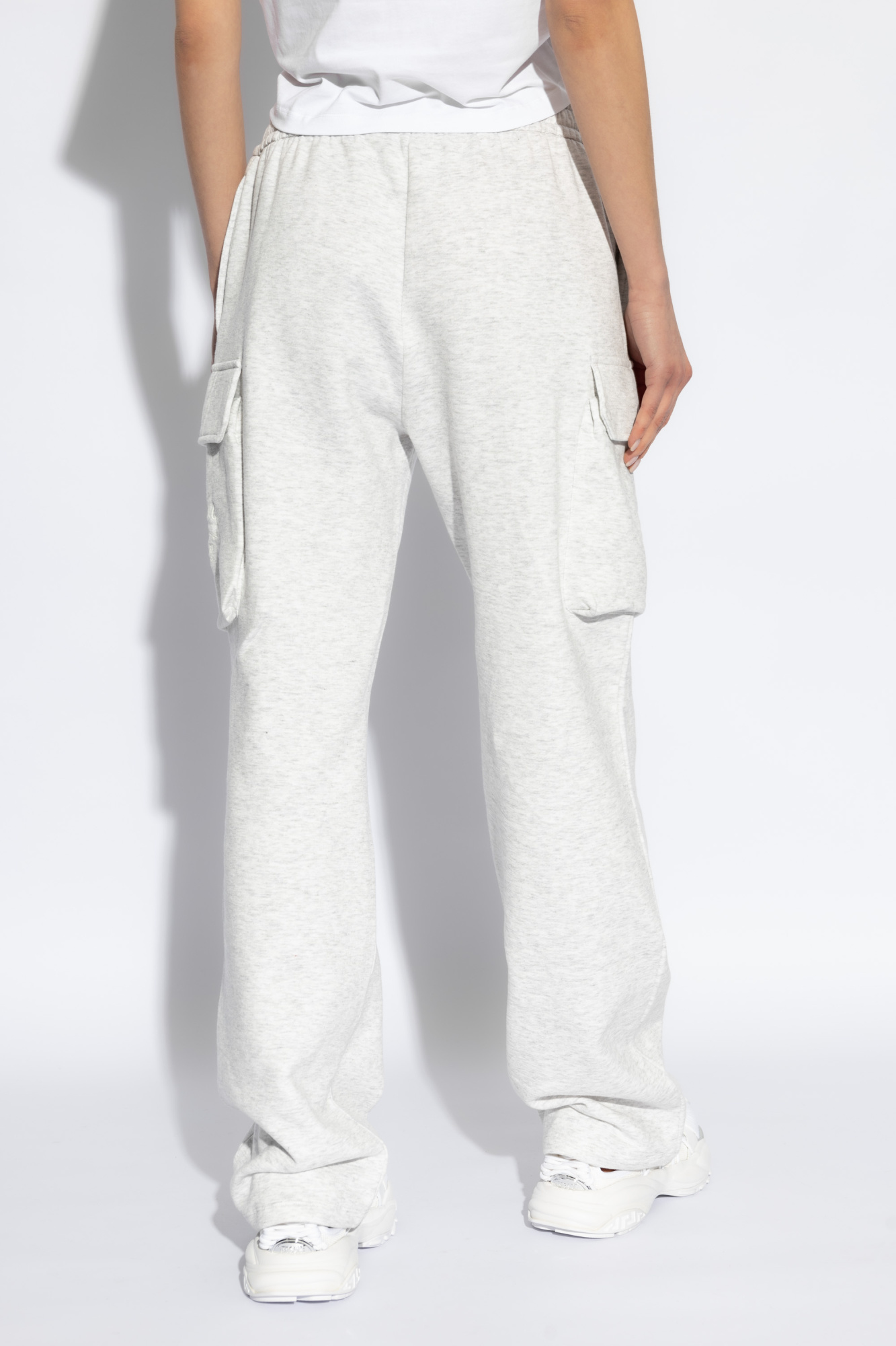【送料&関税込】Versace Pants VERSACE SPORT Men's Cotton Cargo Pants White size 46 Gianni